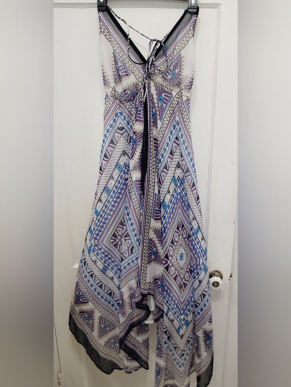 Evil Eye Greek Goddess Sheer Handkerchief Dress XL 1X Cleopatra Costume